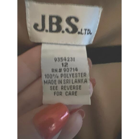 J.B.S. Ltd Animal Print Dress Women Size 12 Fairycore Boho Chiffon Animal Print - Picture 10 of 10